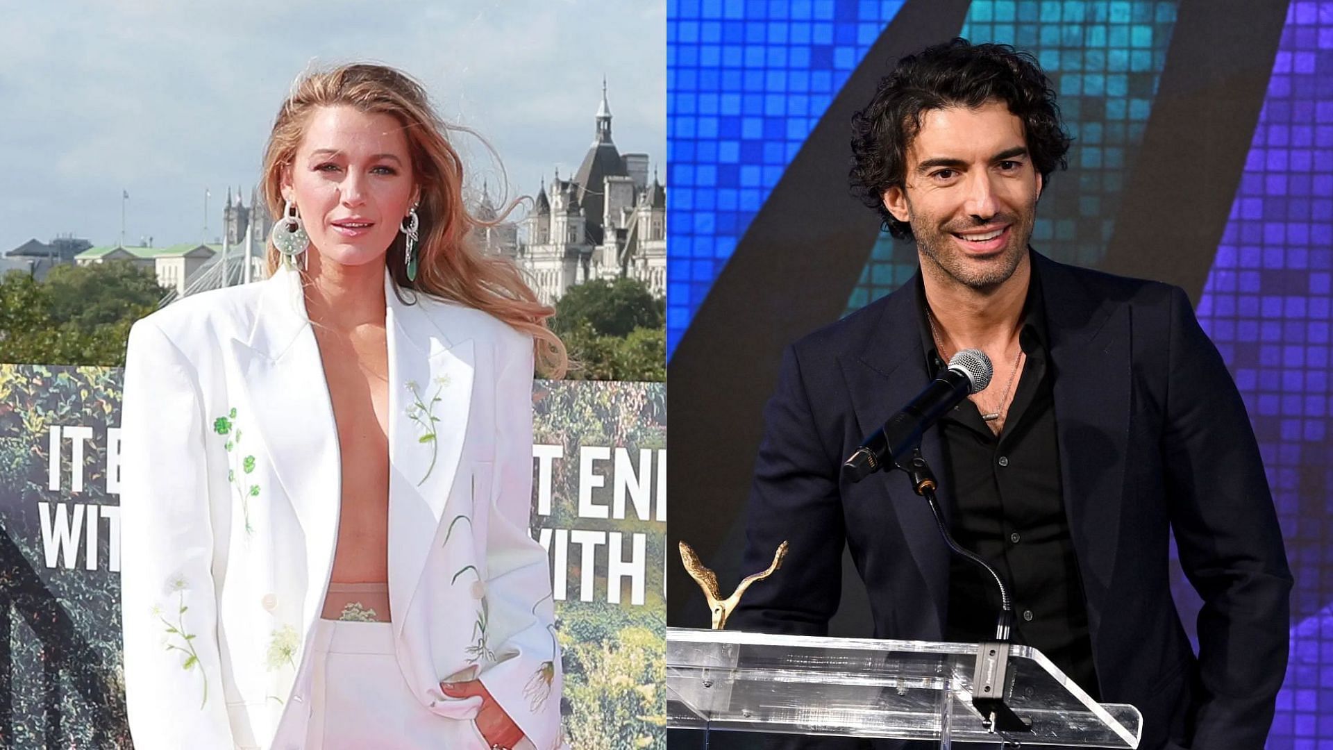 From L to R, Blake Lively and Justin Baldoni: Image via Getty Images